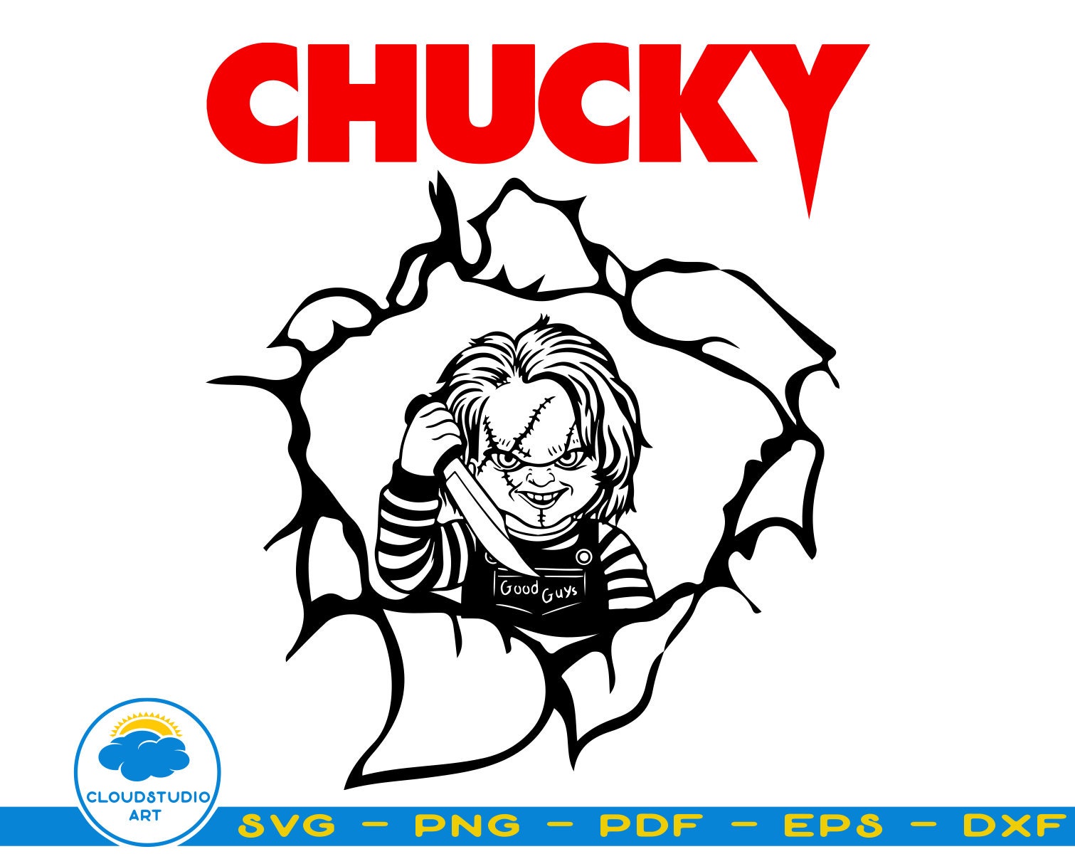 Chucky Svgchucky Horror Movie Svghalloween Svgmovie - Etsy