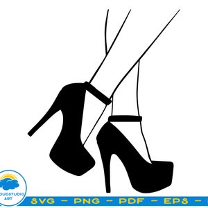 Scarpa con tacco alto Svg, Png, Eps, Dxf, Pdf, Scarpa Svg, Scarpa Stiletto Svg, File di taglio della scarpa, Tacchi alti Svg, Donna Svg, Belle scarpe Svg