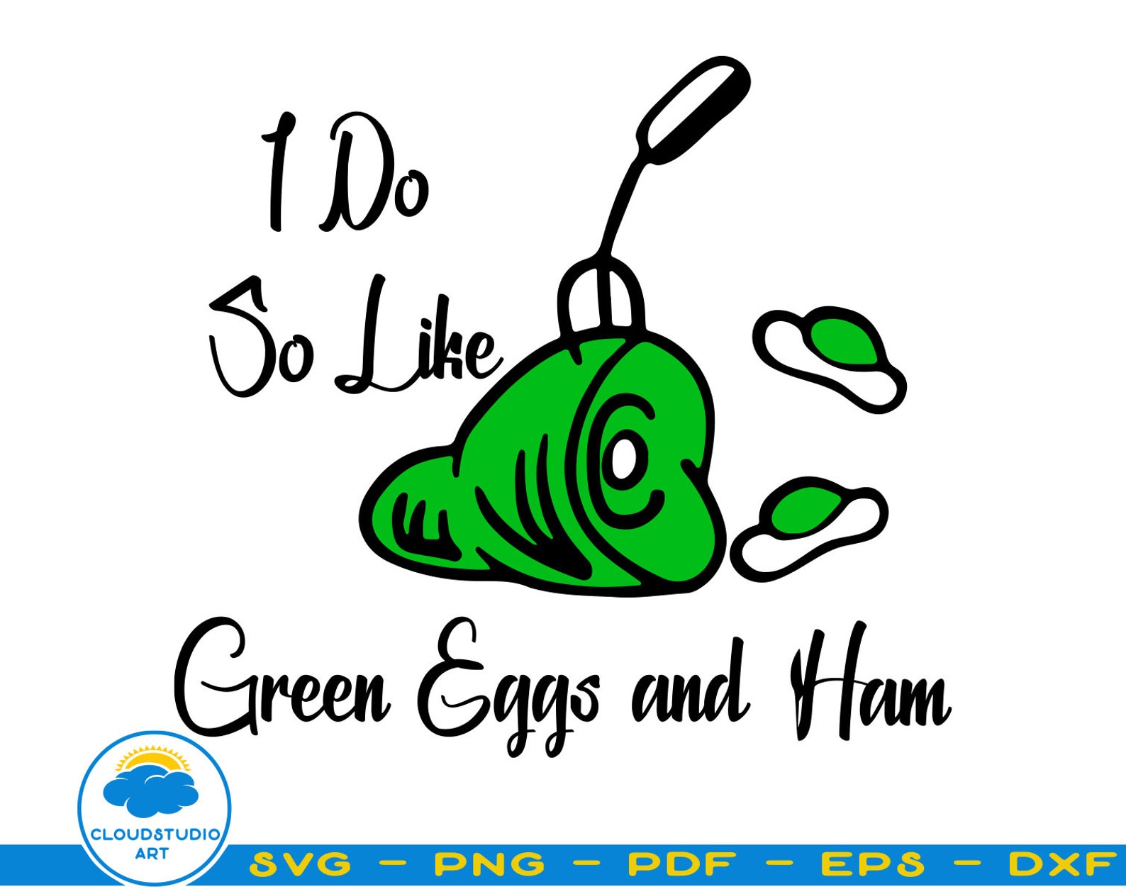 Green Eggs And Ham SvgDr Seuss Svg Cat In The Hat SvgDr | Etsy