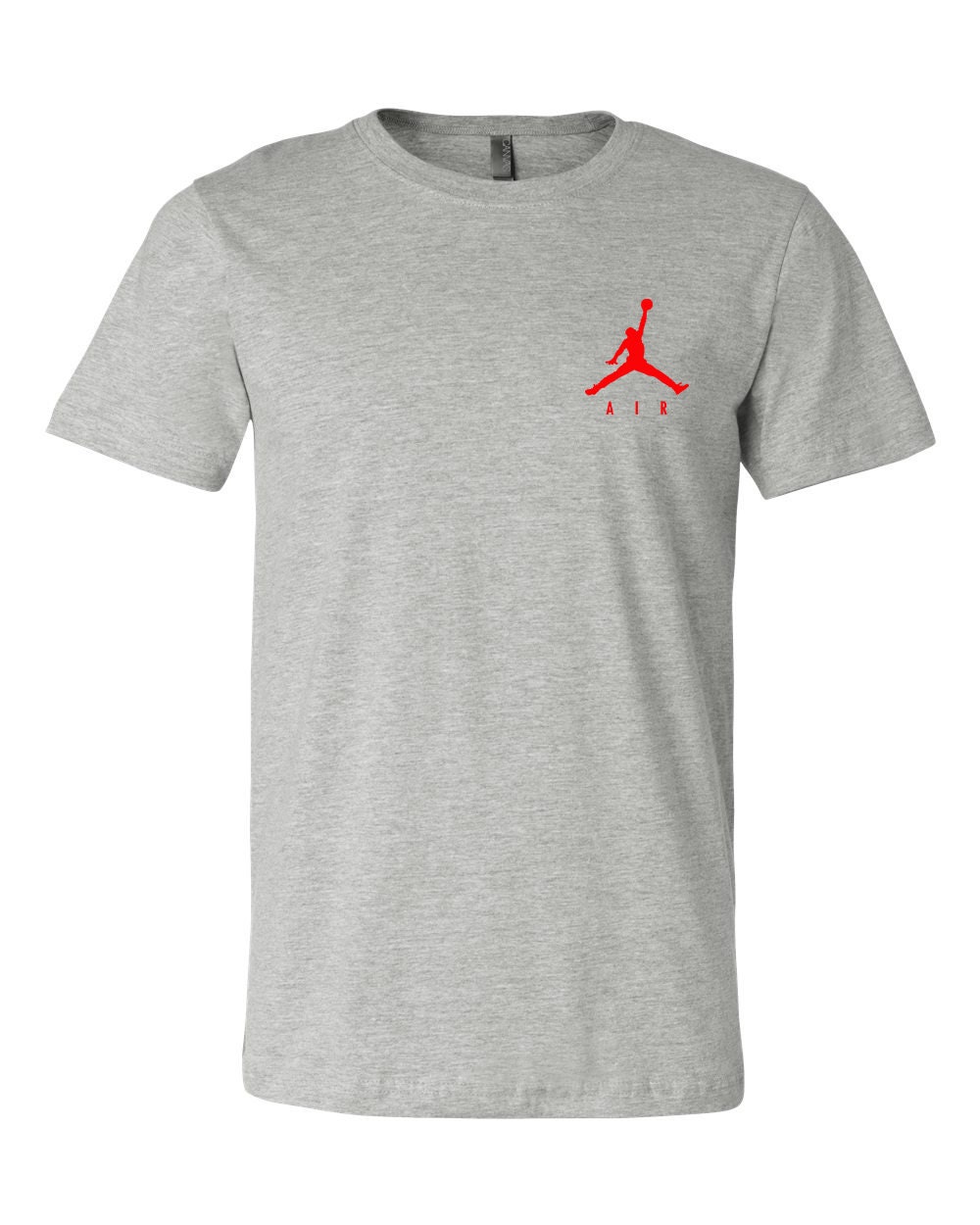 AIR JORDAN Inspired Left Chest RED T 