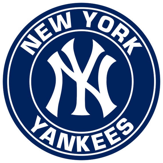 New York Yankees Circle Logo Vinyl Decal / Sticker 10 Sizes Etsy België