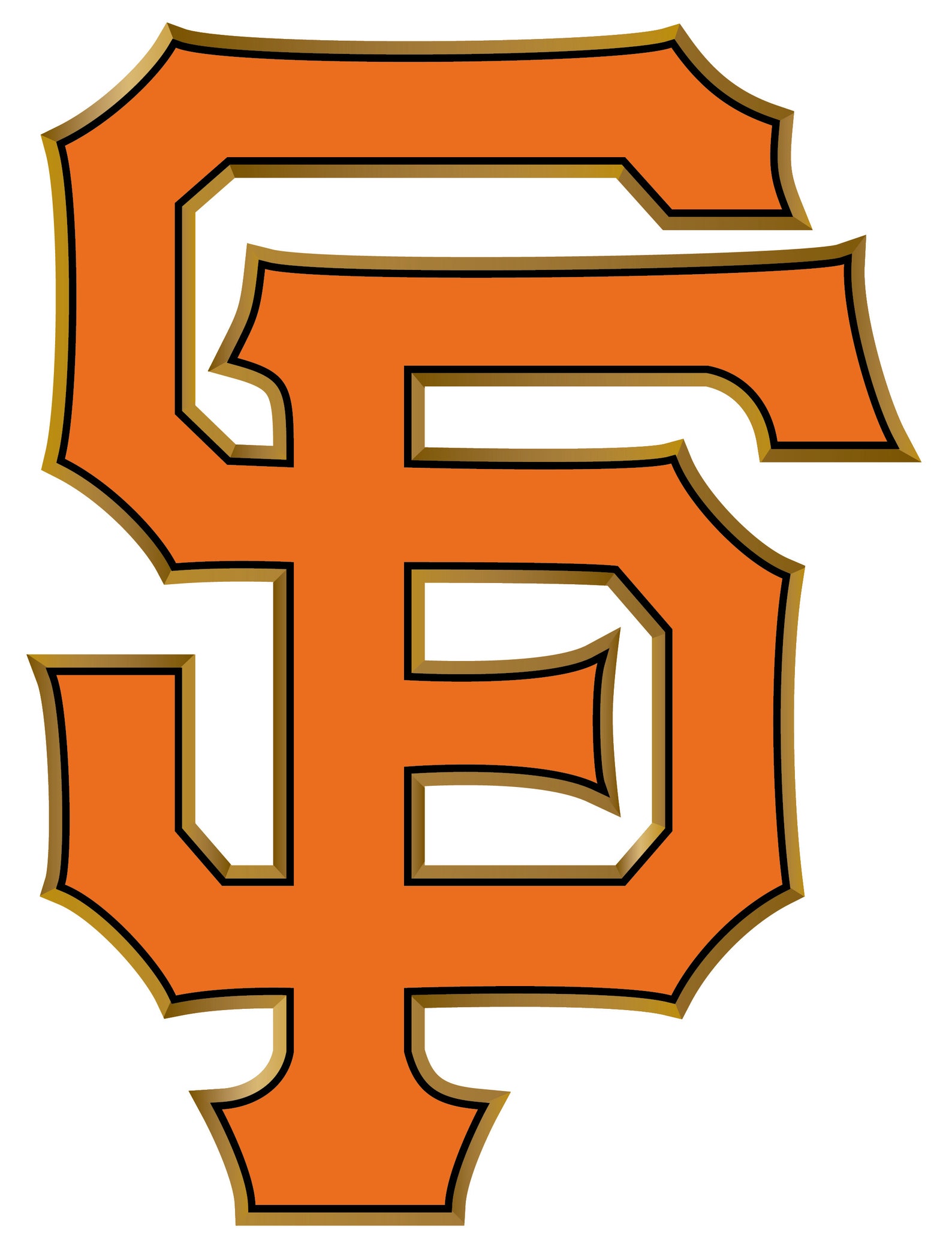 San Francisco Giants SF Orange Logo Sticker Car Vinilo | Etsy