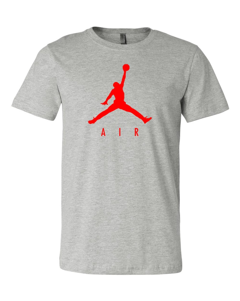 Jordan Air Red Logo T Shirt Air Jordan Shirt 6 Sizes S 5xl Etsy