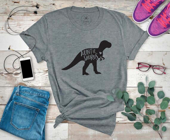 Auntiesaurus Shirt Auntie Saurus Rex 