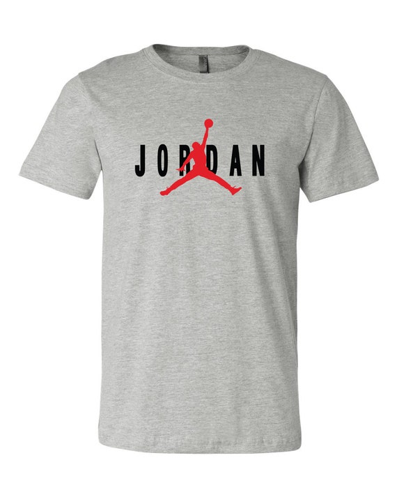 Jordan Air jordan Combo logo T-shirt 6 Sizes S-5XL Fast - Etsy België