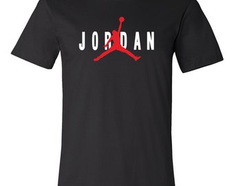 black and gray jordan shirt