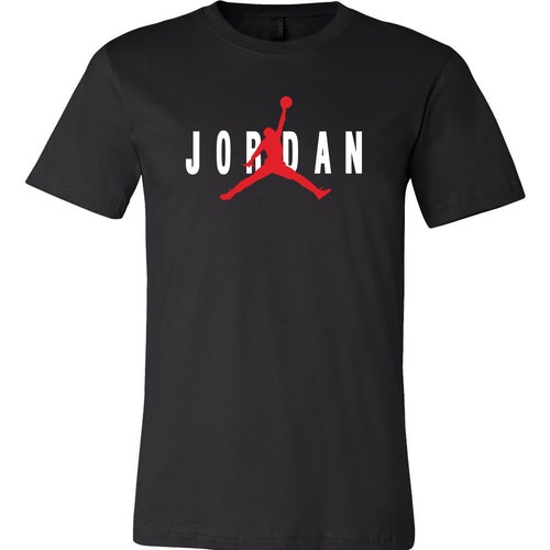 Jordan Air Jordan AIR BLACK Logo T-shirt 6 Sizes S-5XL Fast - Etsy