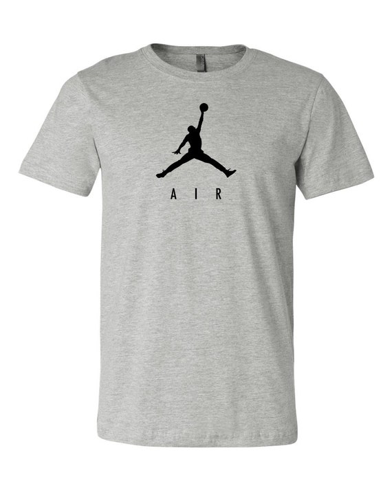 black and gray jordan shirt