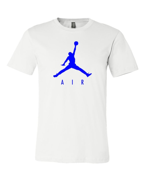 blue and white jordan outfit