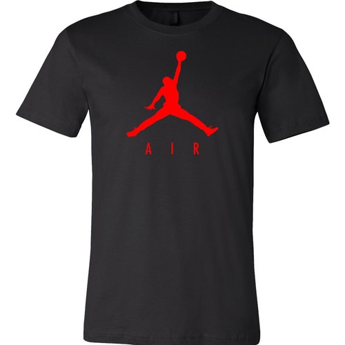 black white red jordan shirt