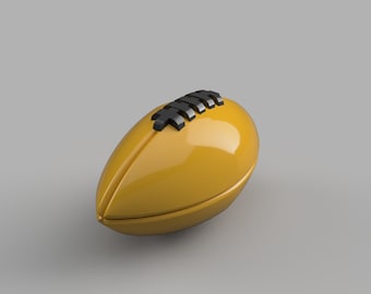 Football Bath Bomb Mold: 3D Print STL File (Digital Download)