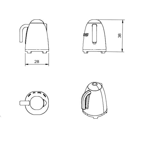 SMEG Kettle 16 Scale Etsy