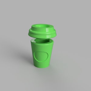 Kaffeetasse Pill box Schlüsselanhänger