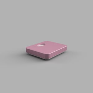 Peut inclure: Une balance de salle de bain numérique rose avec un écran blanc.