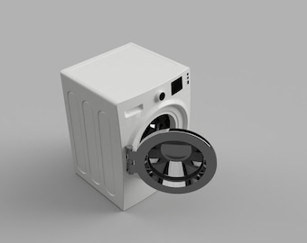 Washing Machine Samsung Kitchen Appliances | 1:6 | Dollhouse Miniature | 3D Print STL File