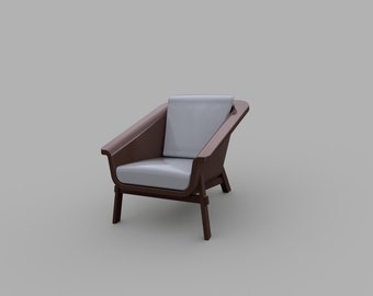 Sienna Chair, Luxury chair, living room chair - 1:6 scale