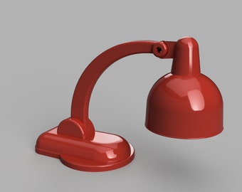 Soviet Lamp Office Study Desktop | 1:6 | Dollhouse Miniature | 3D Print STL File