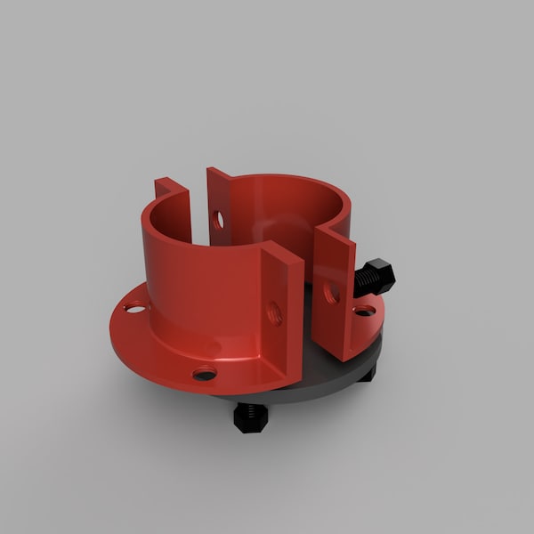 Round Mold Housing with Nut Fasteners, 2 Wall Pieces, For 3D Printing, Reusable, Mold Making Tools