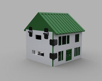 Dollhouse for your Dollhouse - 1:6 scale, Miniature, House, Barbie, Dolls, 3D Print
