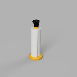Suporte para toalha de papel | 1:6 | Miniatura de casa de bonecas | Arquivo STL de impressão 3D