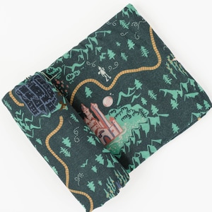 Zauberer von Oz BABY Decke, Emerald City Swaddle, Newborn BAMBUS Decke, Zauberer von Oz Karte Babydecke, Bambus Swaddle