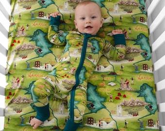 The CHRONICLES of NARNIA® Zippered Baby Pajamas, Buttery Soft Bamboo Fabric with Double Zippers