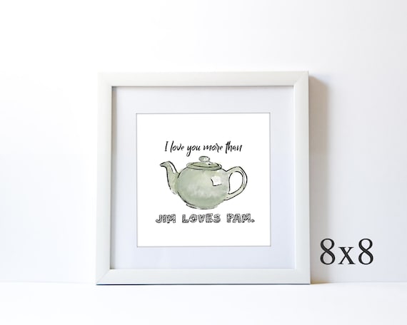 The office, Jim's Green Tea Pot to Pam- just the kettle Art Board