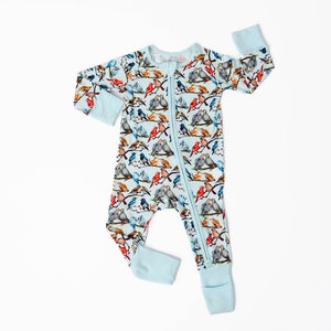 Bamboo Baby Pajamas, LOVE BIRDS, Bamboo Zip Sleepers, Bamboo Baby Zippys, Birds Baby Pajamas, Cardinals Baby Pajamas, Blue Jays Baby Pajamas