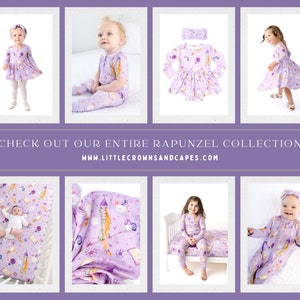 Baby Girl SWADDLE Blanket, Princess Rapunzel Swaddle Blanket, Newborn Photo Prop, Bamboo Swaddle Purple and Pink, Newborn Swaddle image 10