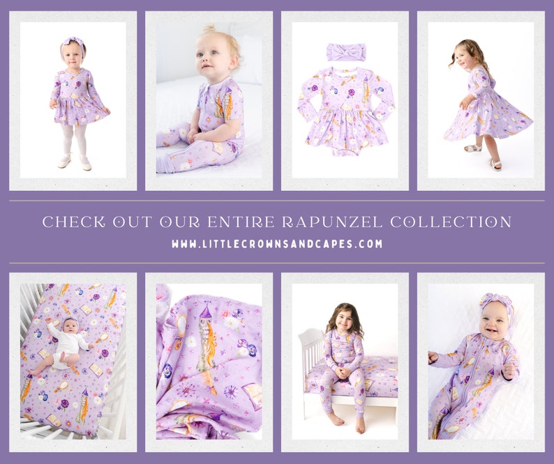 Baby Girl SWADDLE Blanket, Princess Rapunzel Swaddle Blanket, Newborn Photo Prop, Bamboo Swaddle Purple and Pink, Newborn Swaddle image 10
