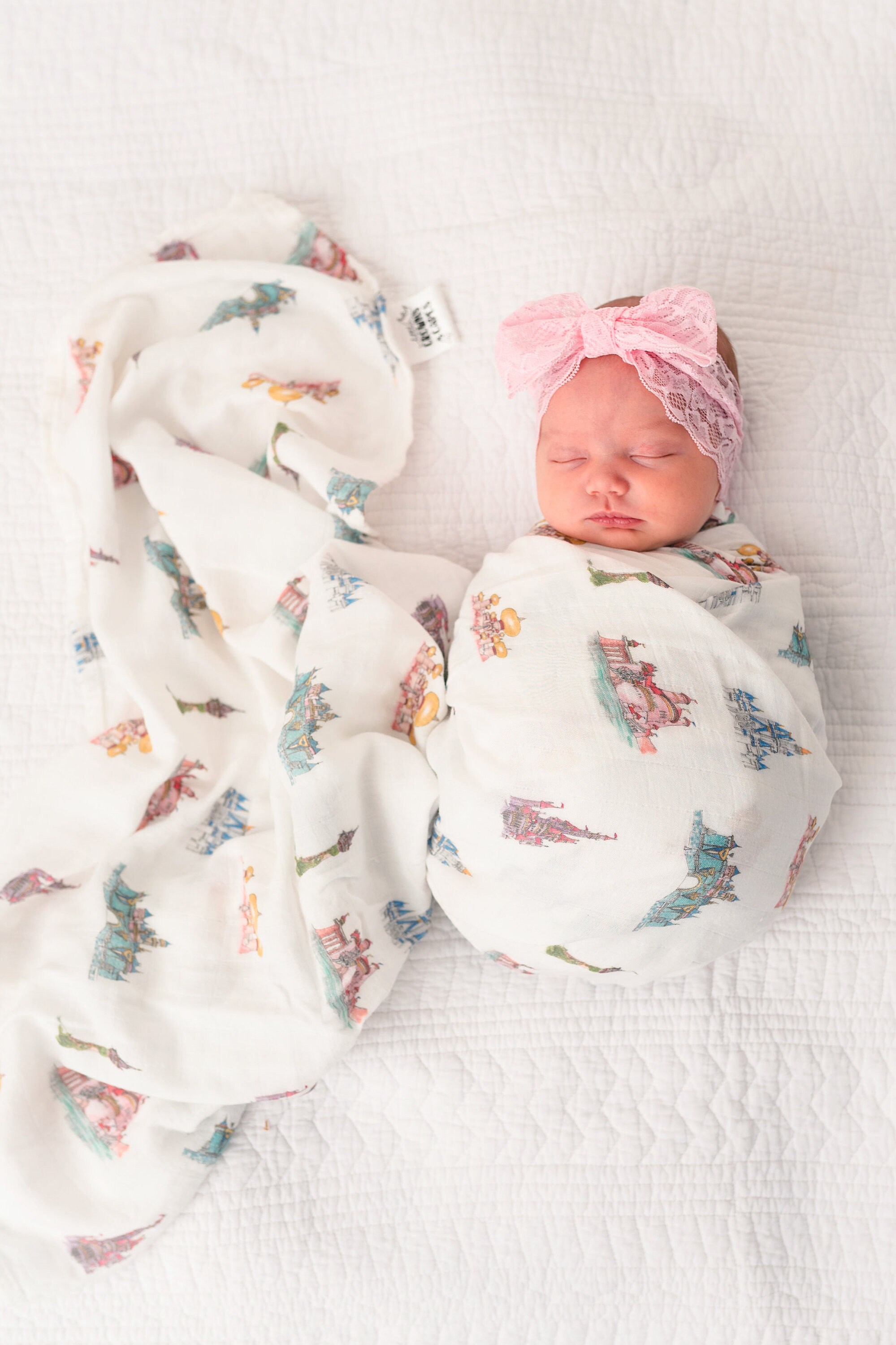 Baby Girl SWADDLE Blanket the CASTLES Princess Swaddle Etsy Australia
