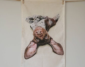 German Short Haired Pointer Tea Towel: GSP Dog Gift
