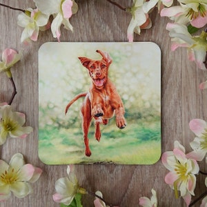 Hungarian Wire Haired Vizsla coaster, Vizsla gift, From the dog gift, Funny dog gift