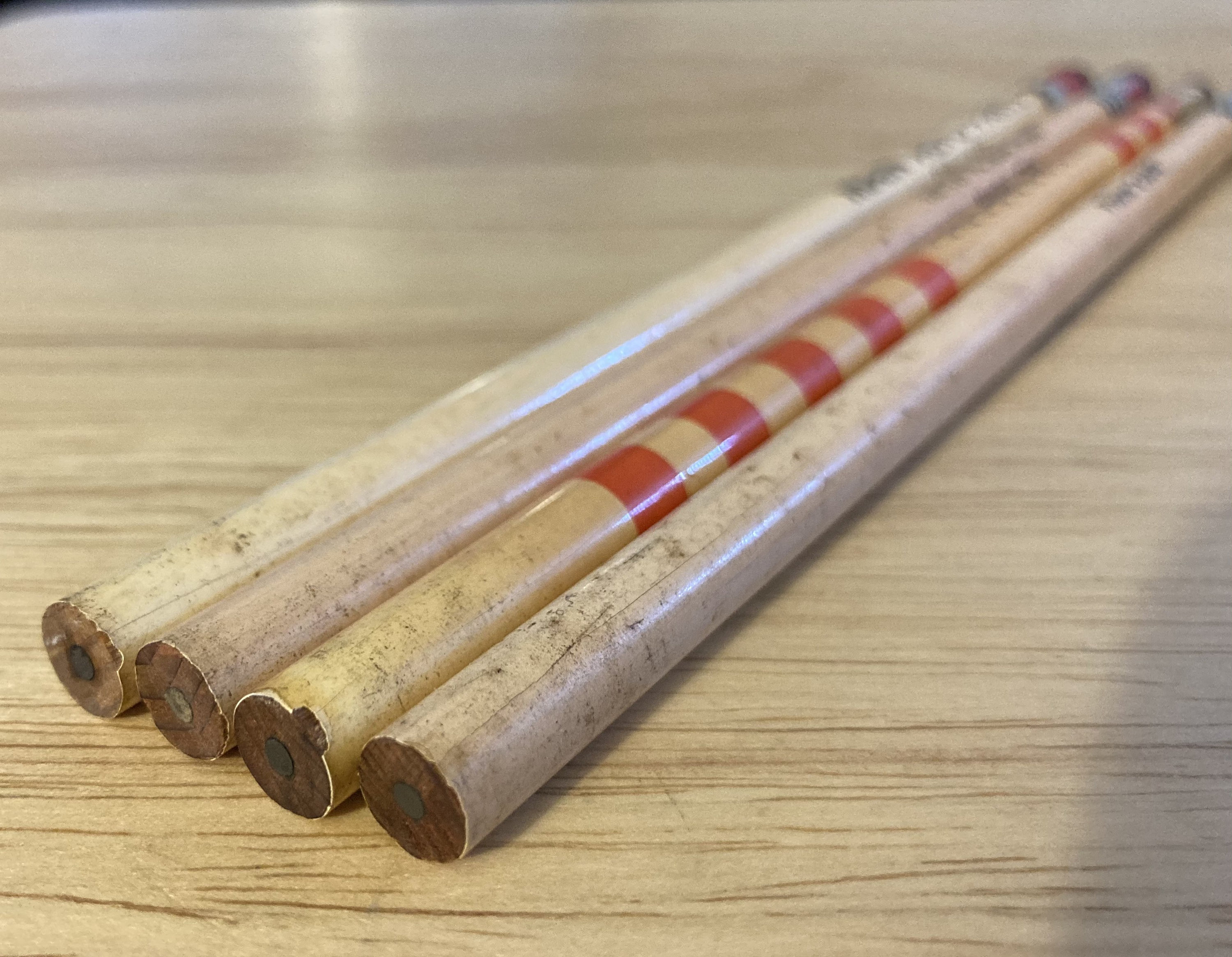 Vintage painted metal ferrule ad pencil Etsy