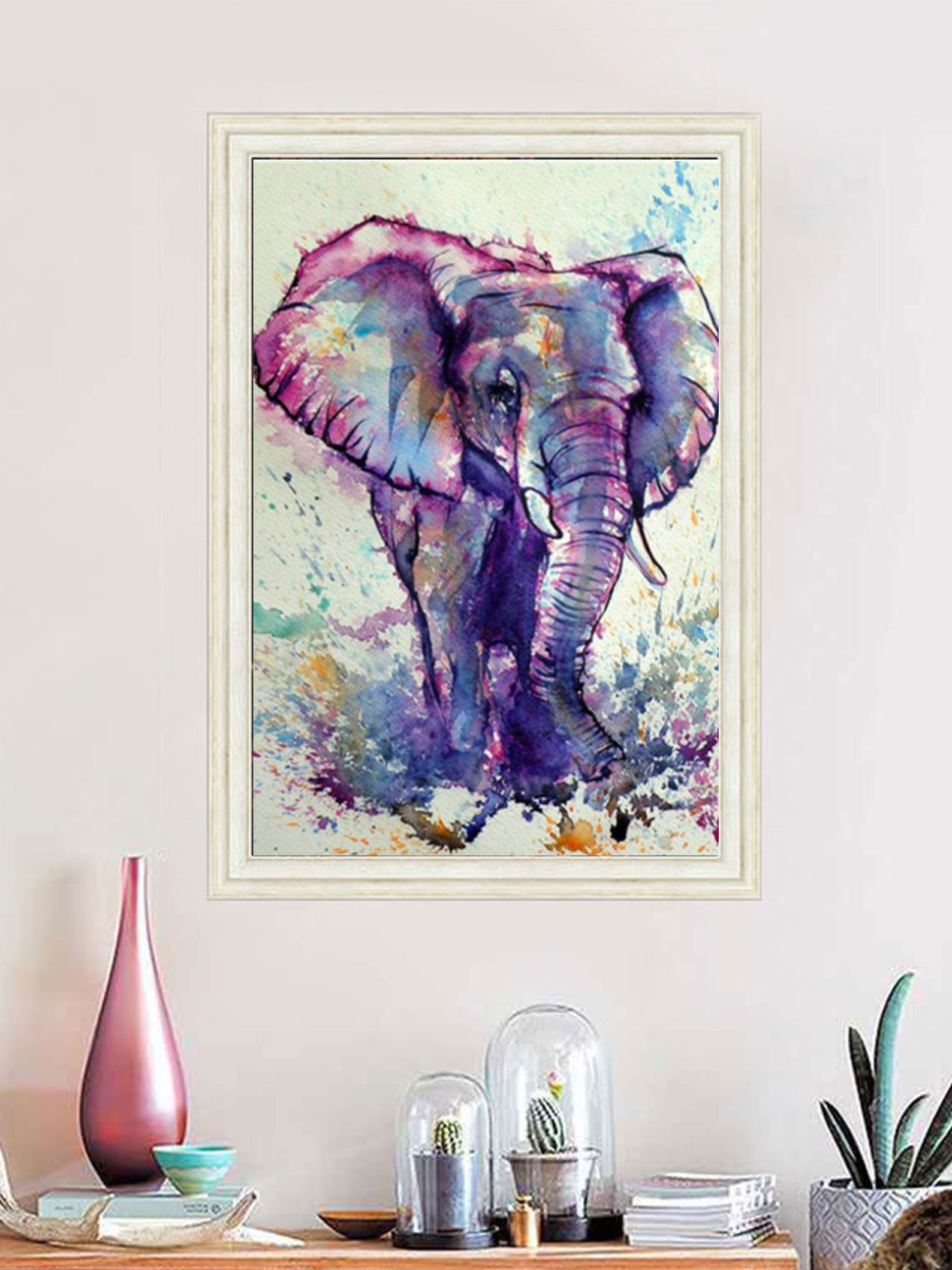 A Cute elephant Diamond Painting Kit DIY Full Round Drill 5D Etsy