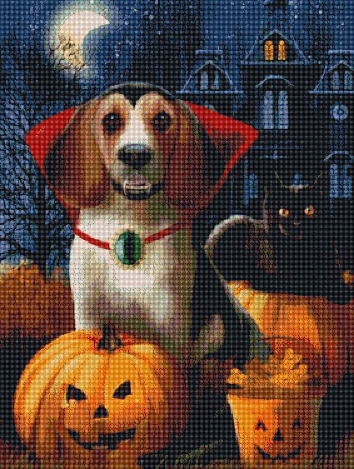5D Diamond Painting Happy Halloween Diamond Art Kit Full Drill Etsy