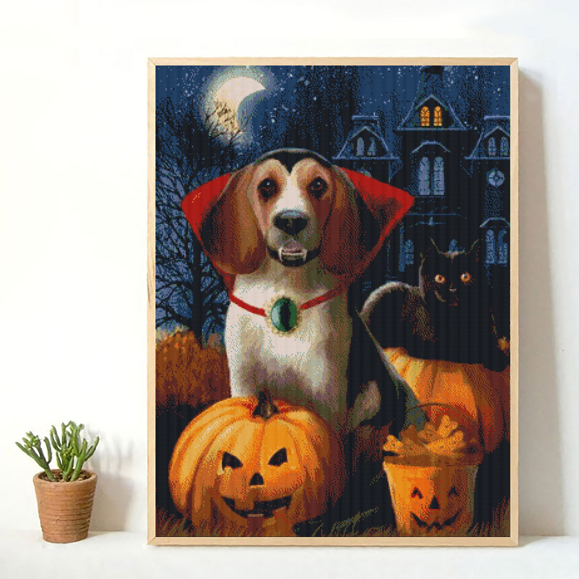 5D Diamond Painting Happy Halloween Diamond Art Kit Full Drill Etsy