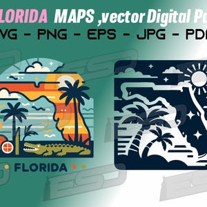 FLORIDA MAP DIGITAL vectorpakket