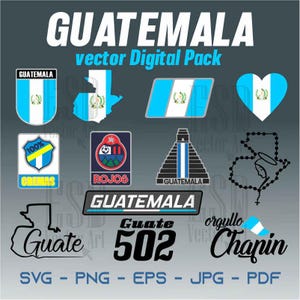PACK VECTORIEL GUATEMALA svg eps pdf