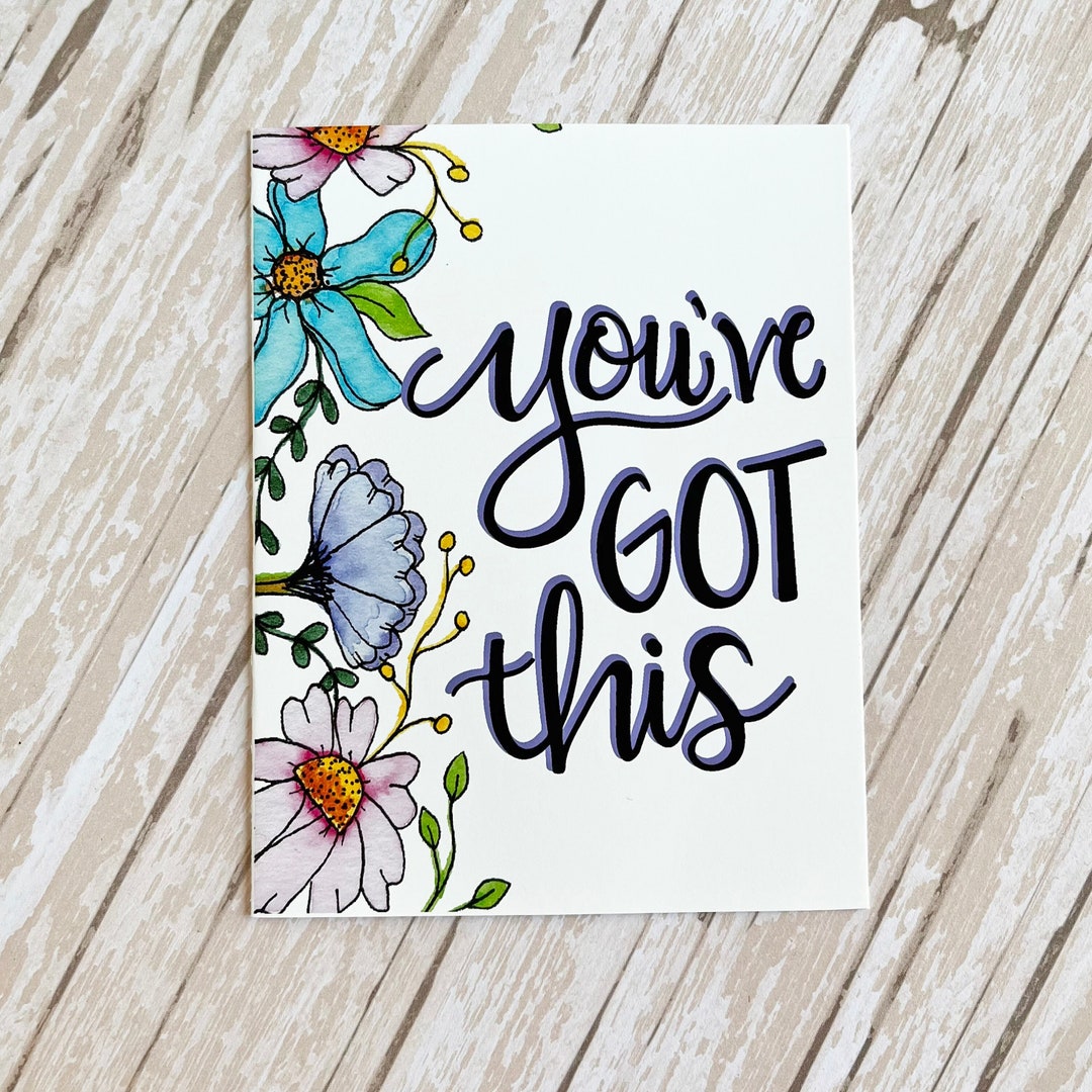 You've Got This Card, Encouragement Greeting Card, You Can Do It Gift ...