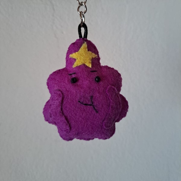 Lumpy Space Princess (Purple) Felt Keychain