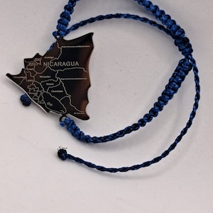 Nicaragua Map Bracelet