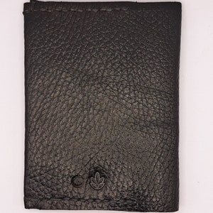 Large leather wallet Black
