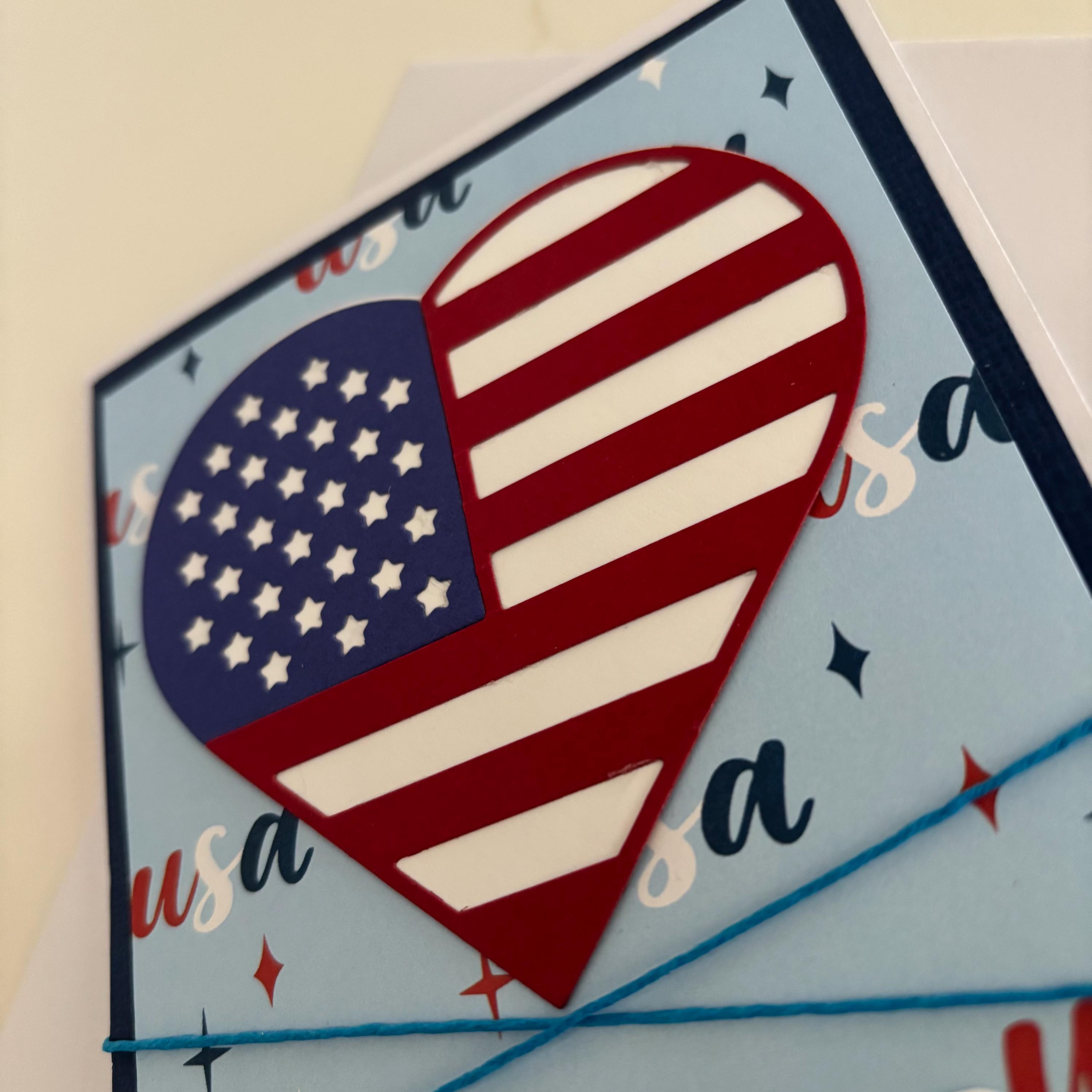 Handmade USA 250th Birthday Card Kit: Patriotic Stars & Stripes, Set of 3 -  Etsy