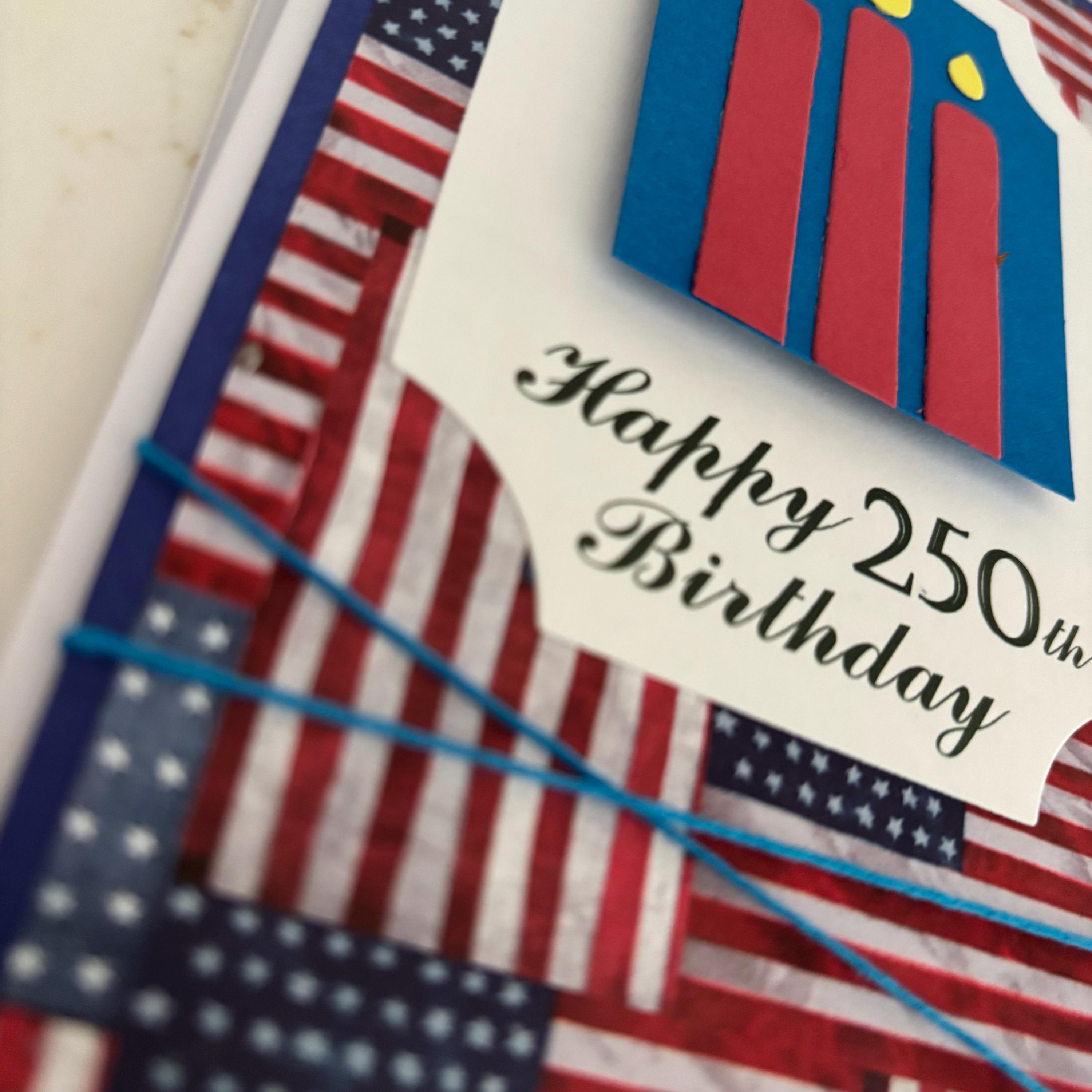 Handmade USA 250th Birthday Card Kit: Patriotic Stars & Stripes, Set of ...