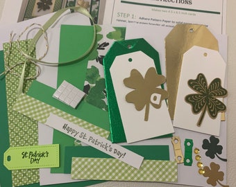 St Patrick's Day Card Kit: DIY Four Leaf Clover Cards