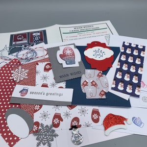 Christmas Card Making Kit, Christmas Cards DIY, Christmas Crafts for  Adults, DIY Card Kit, Holiday Card Making Kit, Make Your Own Cards 