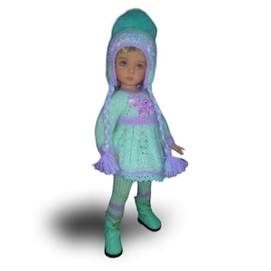 Doll clothes 12-14 inc, 29-33 cm, Effner Little Darling clothes, Mini Maru shoe, Paola Reina clothes, Wellie Wish American Girl, Ruby Red.