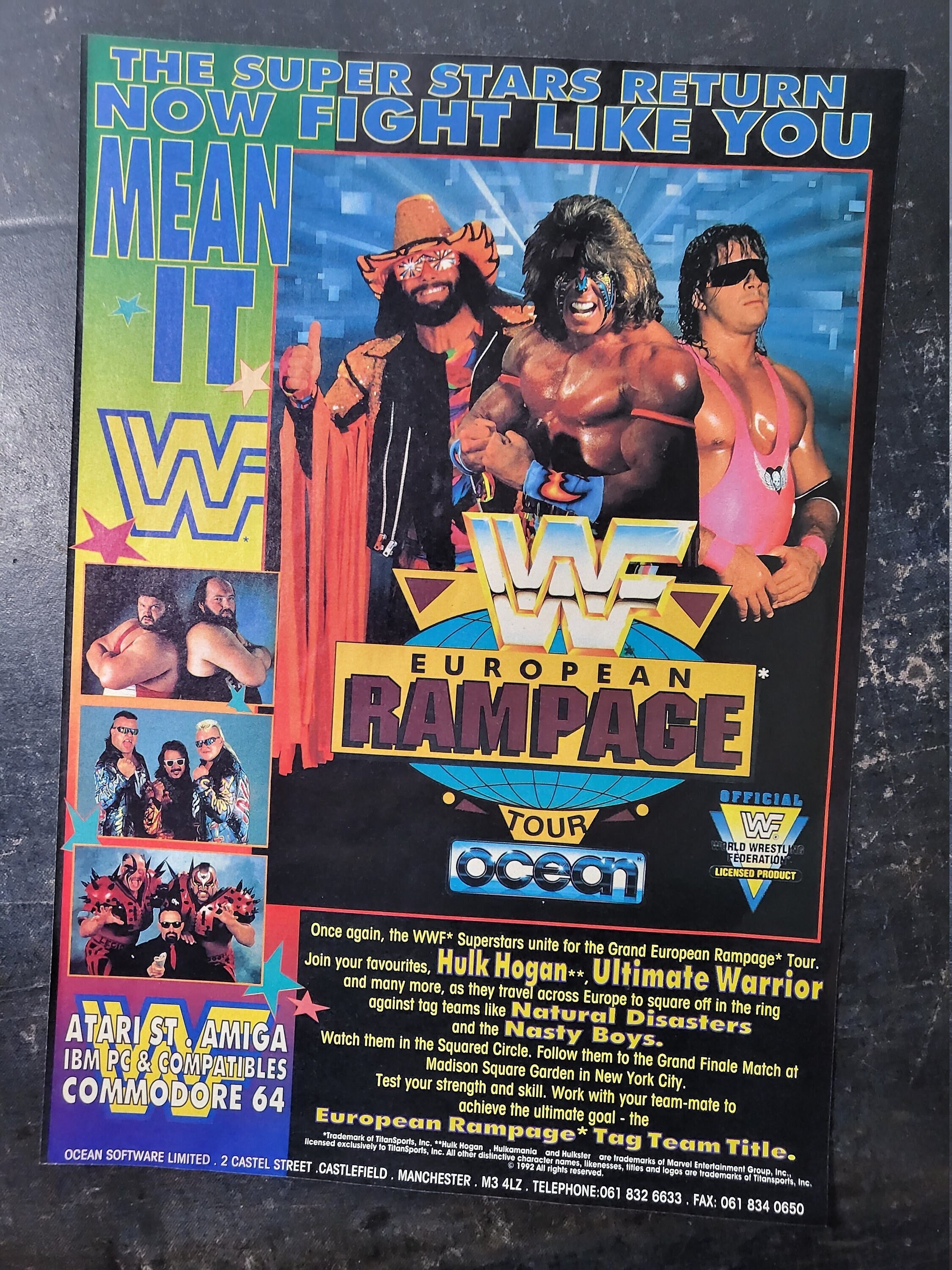 wwf-word-wrestling-federation-european-rampage-retro-gaming-etsy