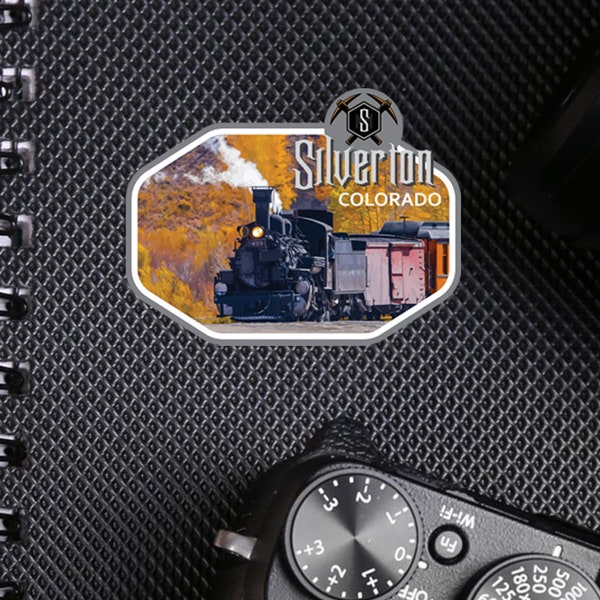 Silverton Decal / 2.5" Sticker / Train / History / Narrow / Mining / Colorado / US 550 / Premium/ Vinyl / UV Laminate / Travel / Waterproof